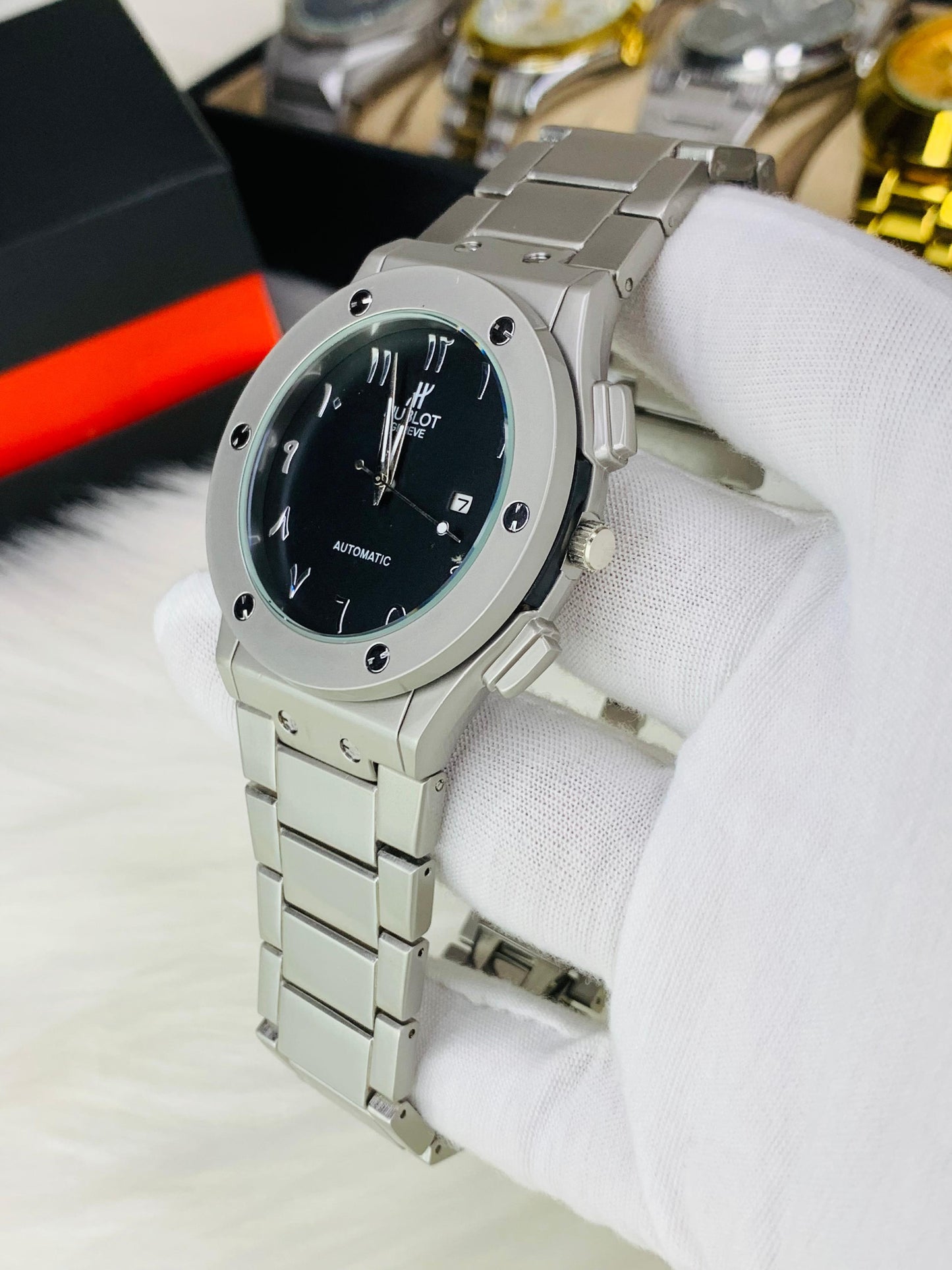 HB Arabic Dial | Silver Black