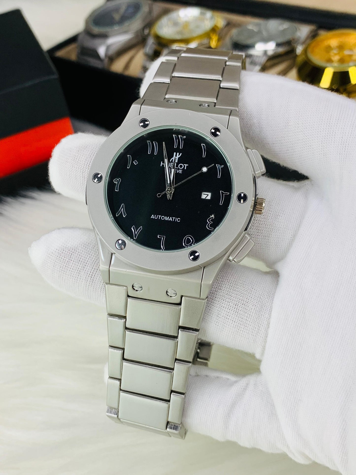 HB Arabic Dial | Silver Black
