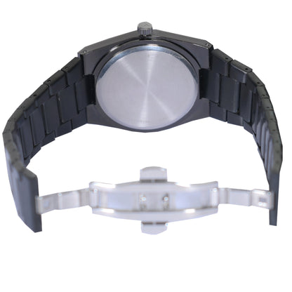 PRX Black With Black Textured Dial Watch